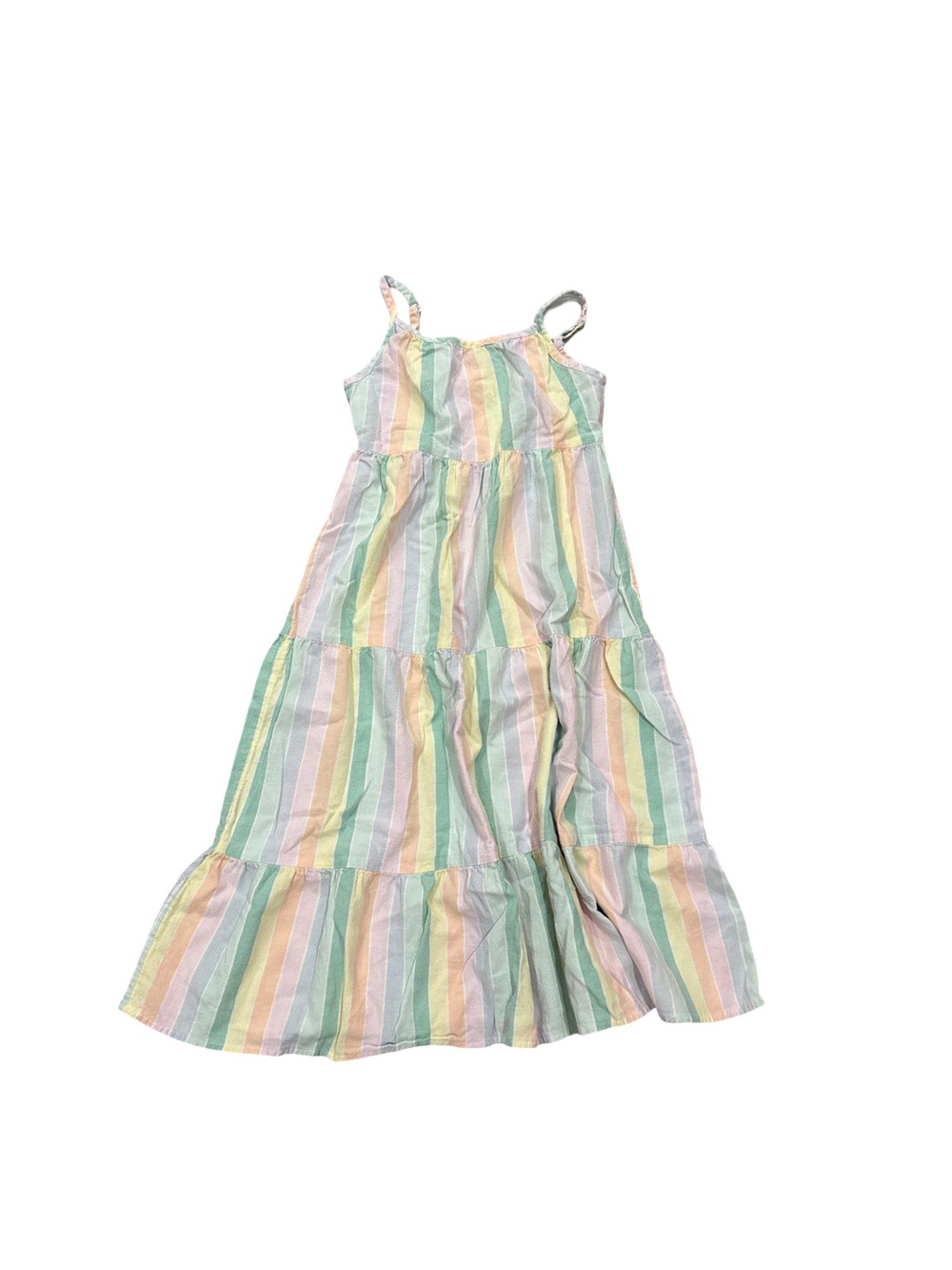 Cat & Jack Pastel Multi-Stripe Tiered Sundress